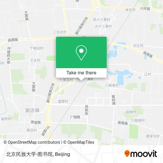 北京民族大学-图书馆 map