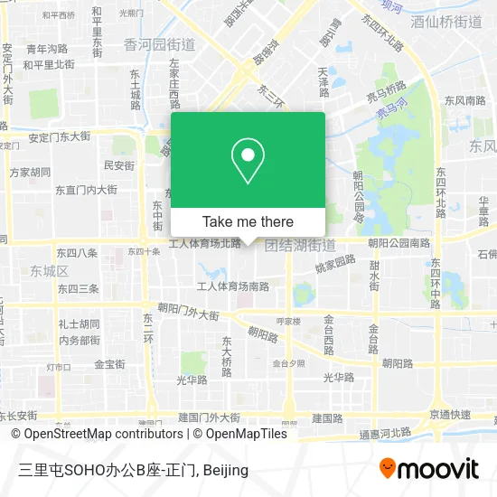 三里屯SOHO办公B座-正门 map