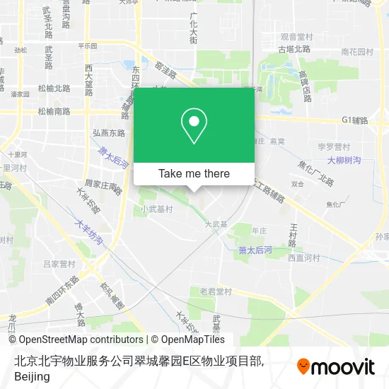 北京北宇物业服务公司翠城馨园E区物业项目部 map
