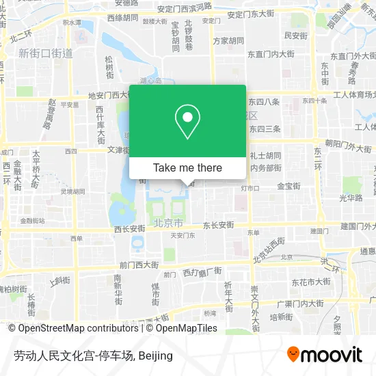 劳动人民文化宫-停车场 map