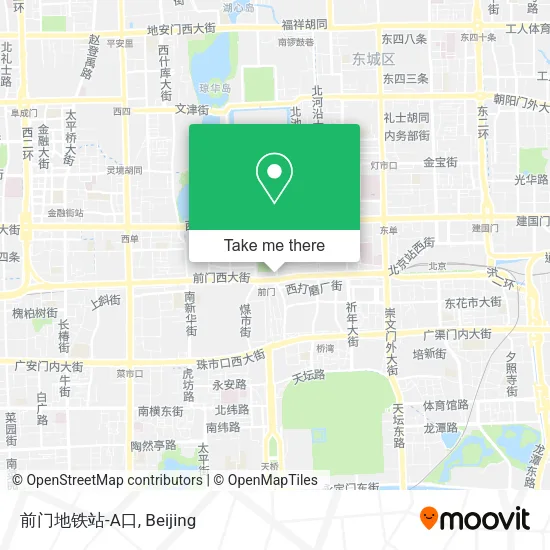 前门地铁站-A口 map