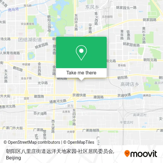 朝阳区八里庄街道远洋天地家园-社区居民委员会 map