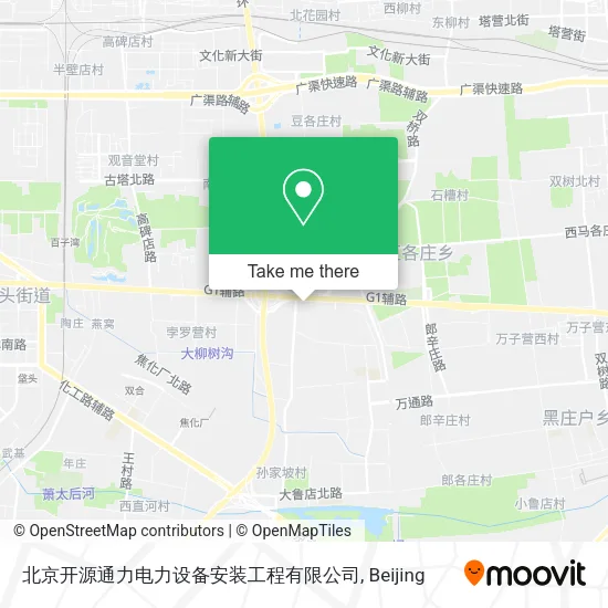 北京开源通力电力设备安装工程有限公司 map