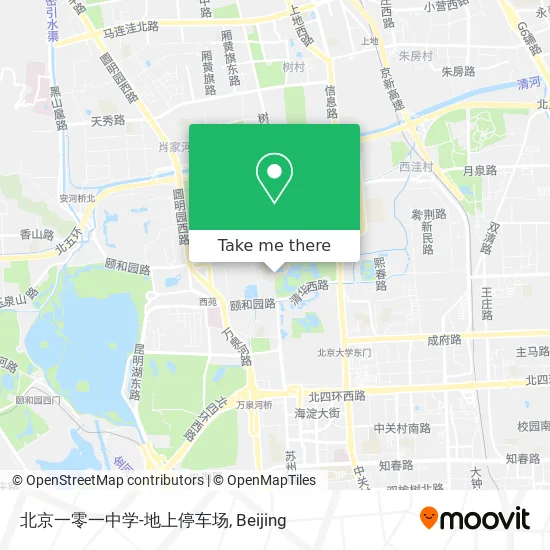 北京一零一中学-地上停车场 map