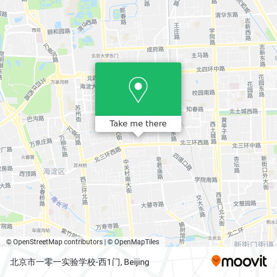 北京市一零一实验学校-西1门 map