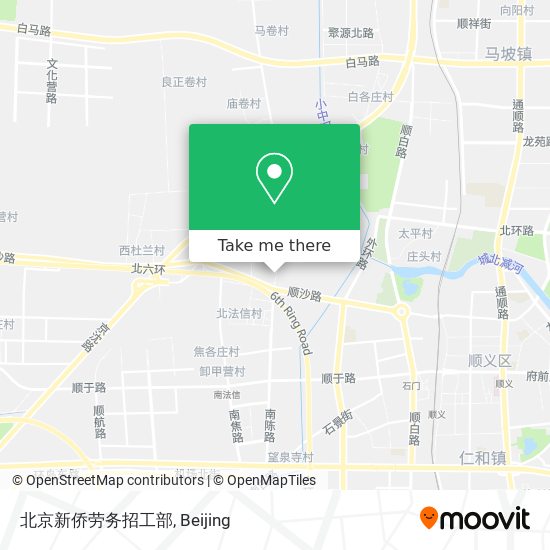 北京新侨劳务招工部 map