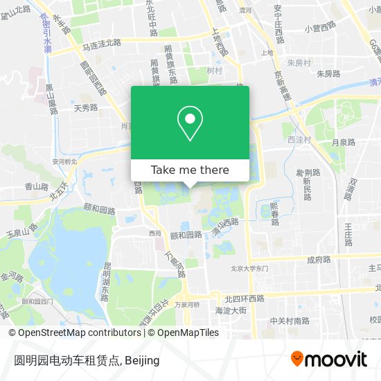 圆明园电动车租赁点 map