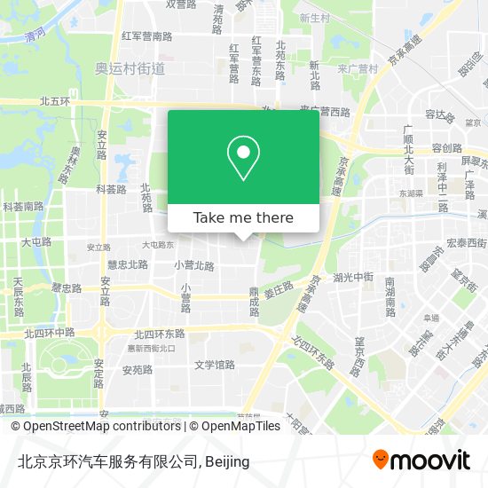北京京环汽车服务有限公司 map