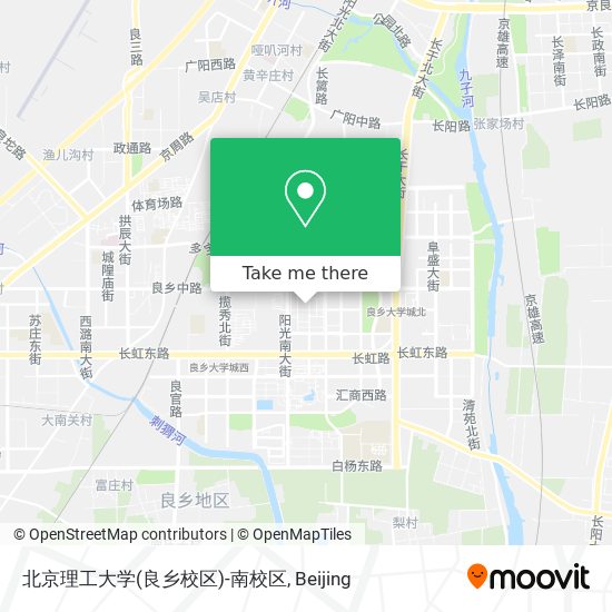 北京理工大学(良乡校区)-南校区 map
