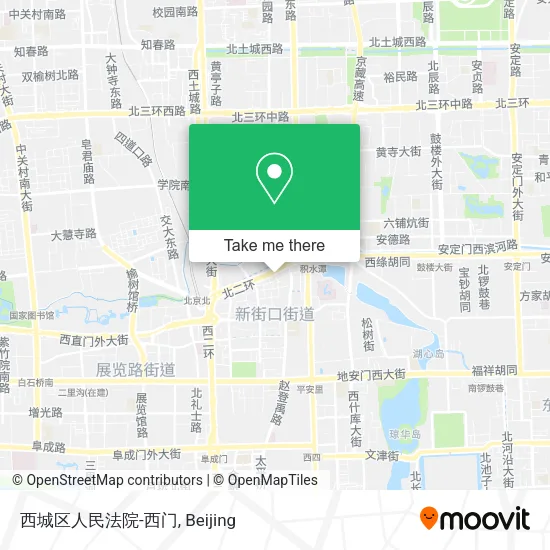 西城区人民法院-西门 map
