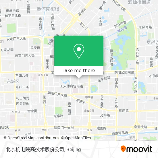 北京机电院高技术股份公司 map