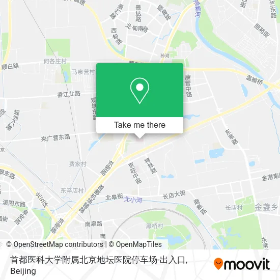 首都医科大学附属北京地坛医院停车场-出入口 map