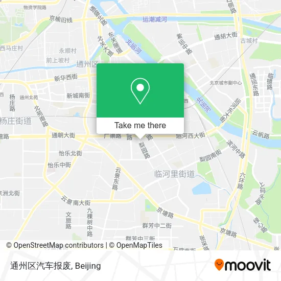 通州区汽车报废 map
