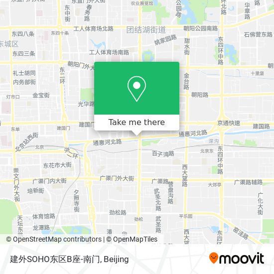 建外SOHO东区B座-南门 map