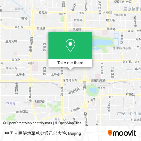 中国人民解放军总参通讯部大院 map