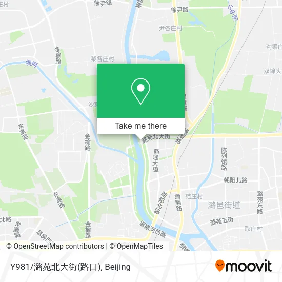 Y981/潞苑北大街(路口) map