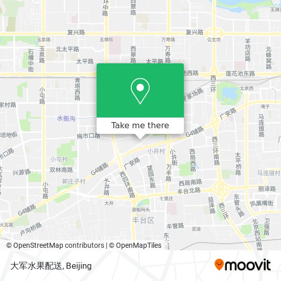 大军水果配送 map