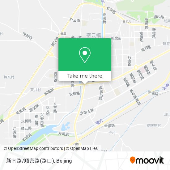 新南路/顺密路(路口) map