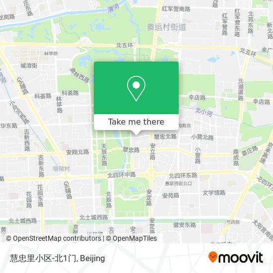 慧忠里小区-北1门 map