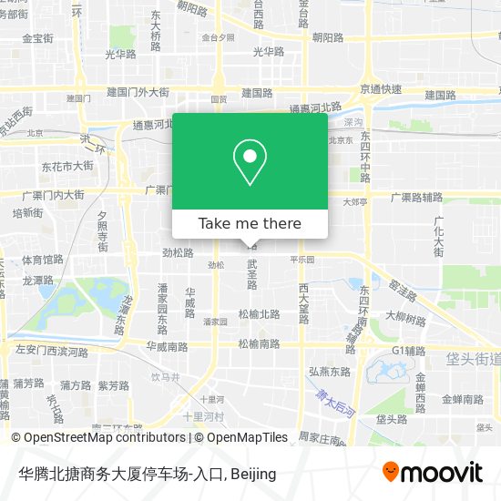 华腾北搪商务大厦停车场-入口 map