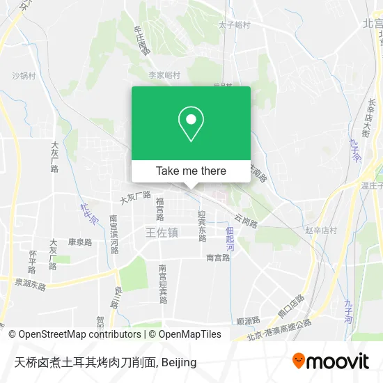 天桥卤煮土耳其烤肉刀削面 map