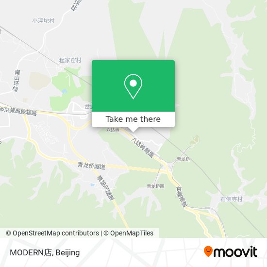 MODERN店 map