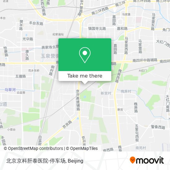北京京科肝泰医院-停车场 map