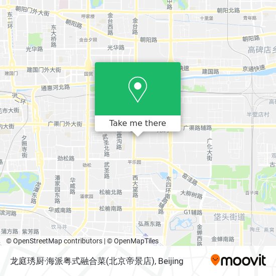 龙庭琇厨·海派粤式融合菜(北京帝景店) map