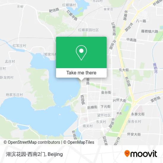 湖滨花园-西南2门 map