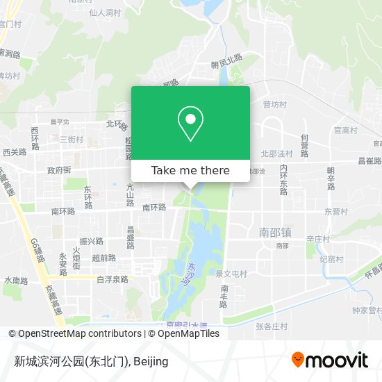 新城滨河公园(东北门) map