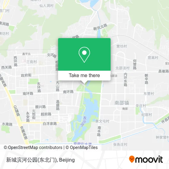 新城滨河公园(东北门) map