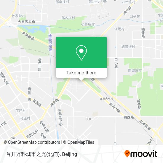 首开万科城市之光(北门) map