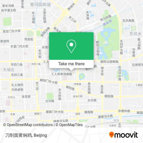 刀削面黄焖鸡 map