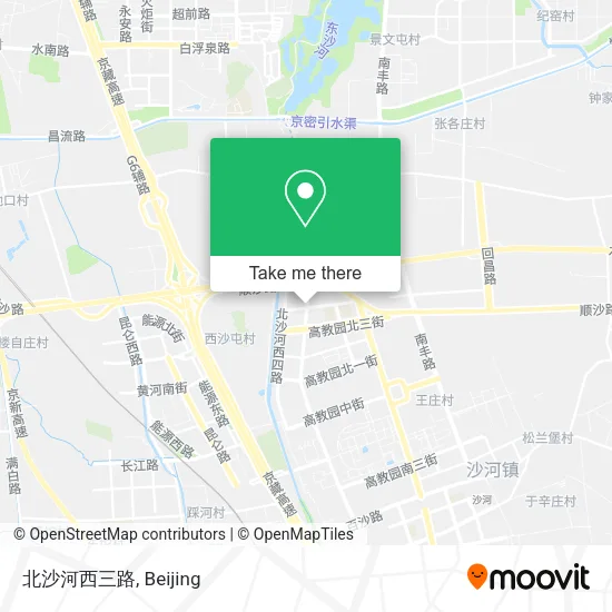 北沙河西三路 map