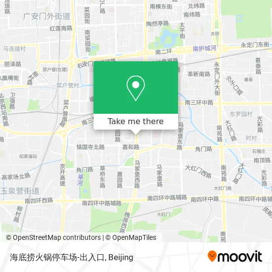 海底捞火锅停车场-出入口 map