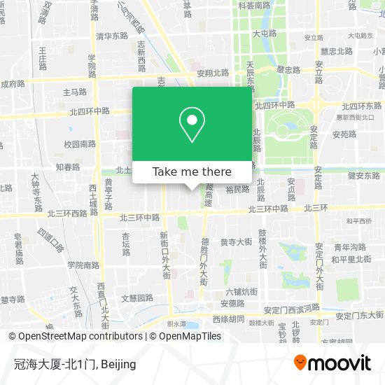 冠海大厦-北1门 map
