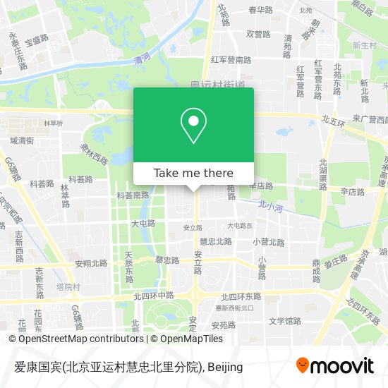 爱康国宾(北京亚运村慧忠北里分院) map