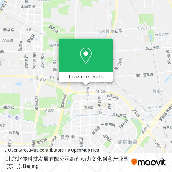 北京北传科技发展有限公司融创动力文化创意产业园(东门) map