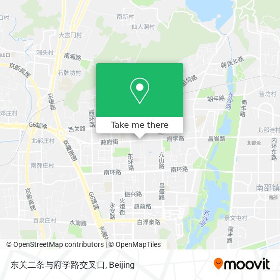 东关二条与府学路交叉口 map