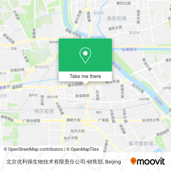 北京优利保生物技术有限责任公司-销售部 map