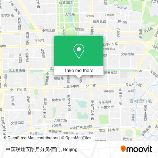 中国联通五路居分局-西门 map