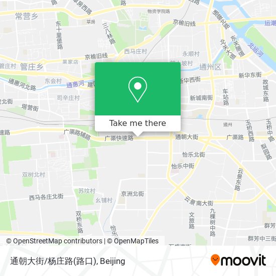通朝大街/杨庄路(路口) map