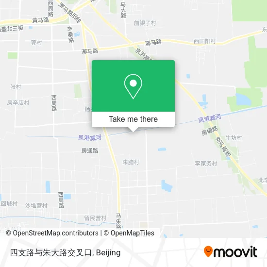 四支路与朱大路交叉口 map