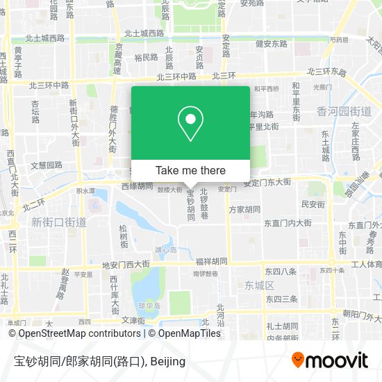 宝钞胡同/郎家胡同(路口) map