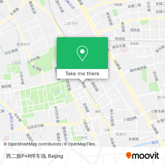 西二旗P+R停车场 map
