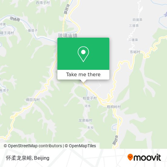 怀柔龙泉峪 map