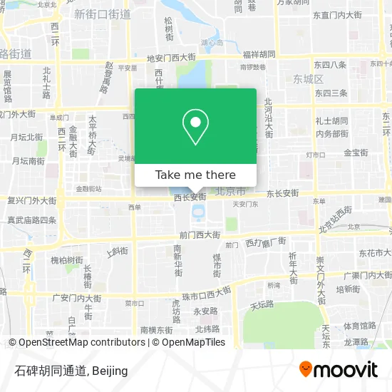 石碑胡同通道 map