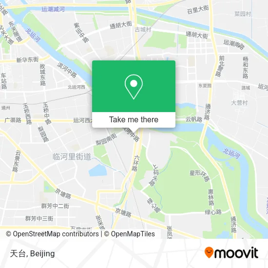 天台 map