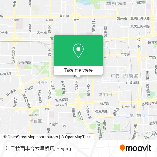 叶千拉面丰台六里桥店 map