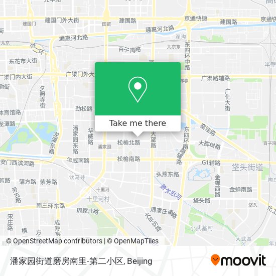 潘家园街道磨房南里-第二小区 map